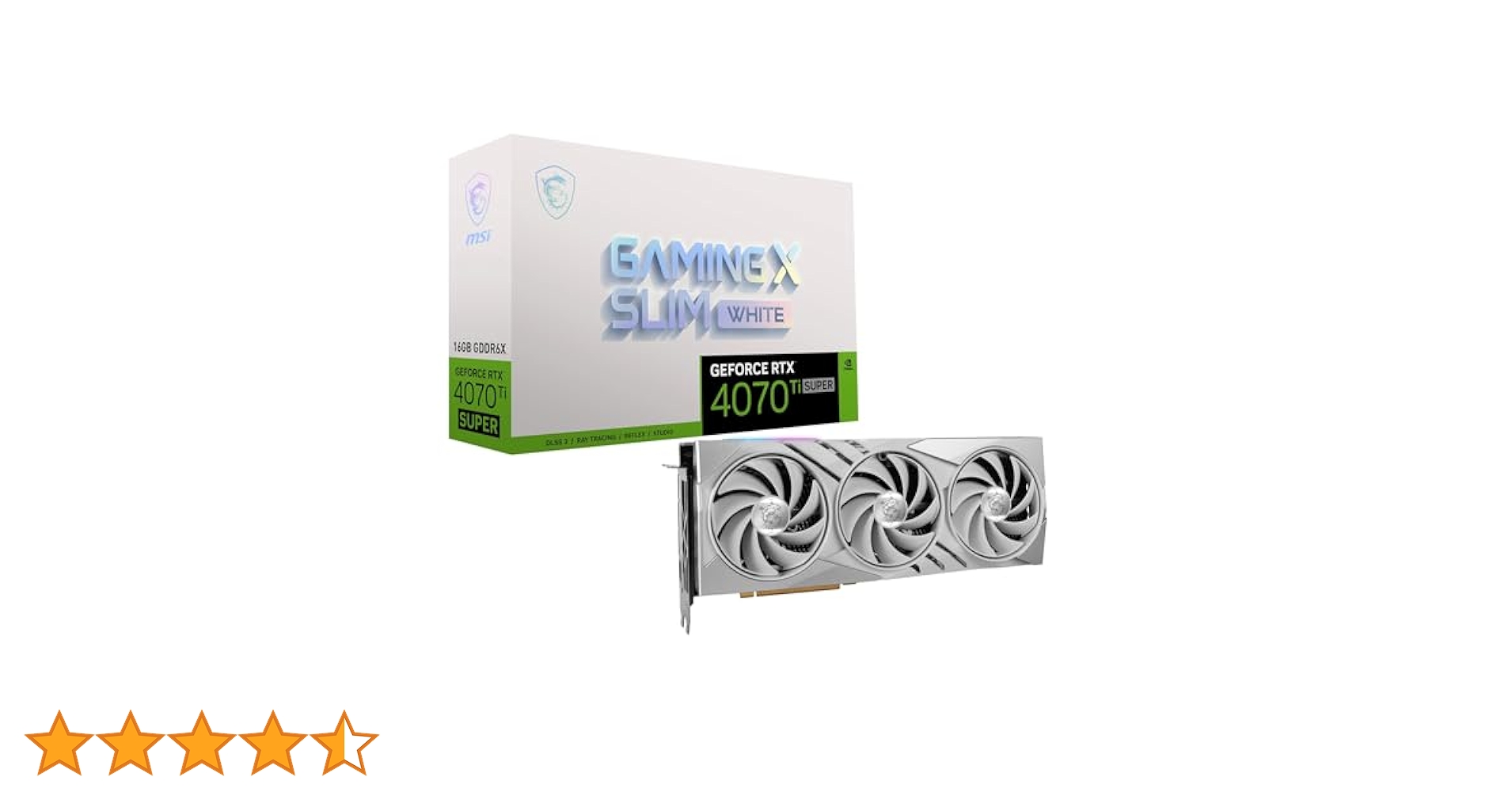 グラフィックボード・グラボ・ビデオカード msi RTX 4070 Ti GAMING X TRIO WHITE 12G MSI GeForce RTX™ 4070 Ti GAMING X TRIO WHITE 12G